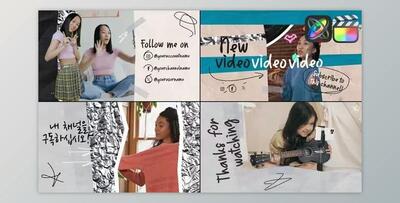 Social Media End Screens for FCPX (Videohive 50974936)