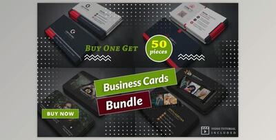 Business Card Bundle 50 CreativeMarket-5927441 (PSD)