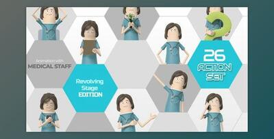 26 Action Set Medical Staff (Videohive 33966255) - AE Project