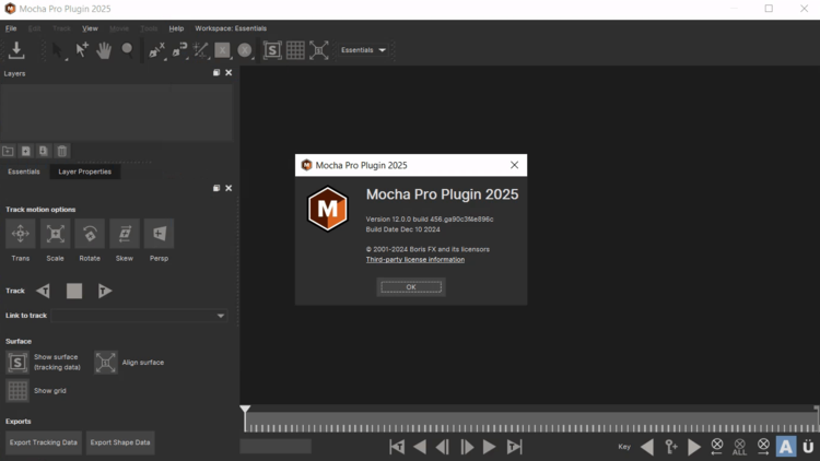 Boris FX Mocha Pro 2025 v12.0.3 + Plugins/macOS