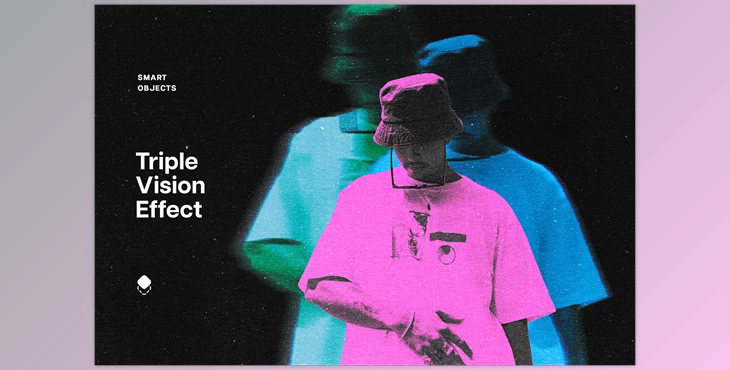 Triple Vision Photo Effect - 92508896