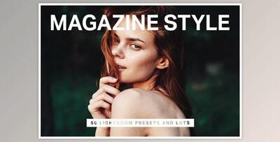 50 Magazine Lightroom Presets & LUTs Creativemarket 4429293