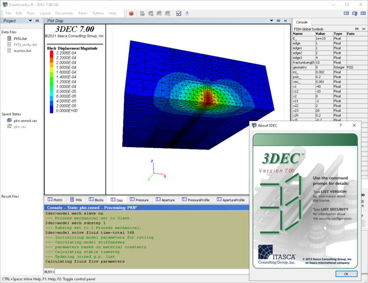 Itasca 3DEC 9.10 x64