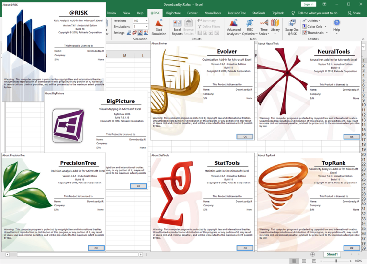 Palisade DecisionTools Suite Industrial 8.2.2