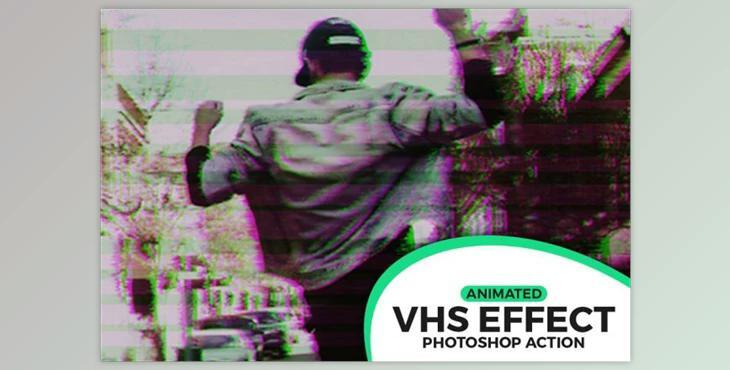 Animated VHS Effect Action (Atn)