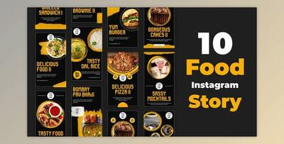 Food Promo Stories – Food Instagram Story Pack (Videohive 34916616) - AE Project