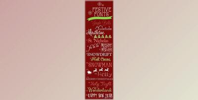 16 Fabulous Festive Holiday Fonts Pack