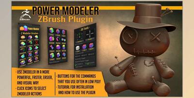 Power Modeler 1.97 ZBrush Plugin by Artistic Squad