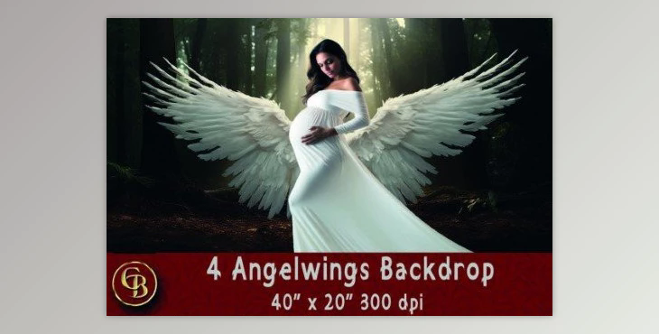 4 Angelwings Backdrops 40×20″ 300dpi