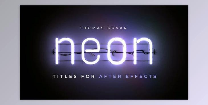 Neon Titles for After Effects (Videohive 35766258) - AE Project