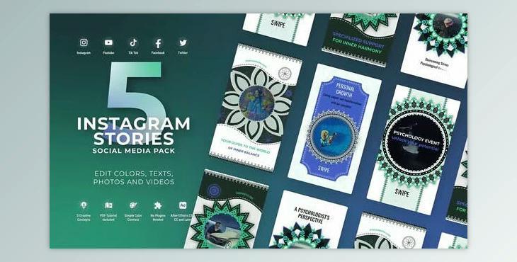 Instagram Health Lifestyle Fitness Meditation Vertical Stories MOGRT Premiere Pro (Videohive 52182693)