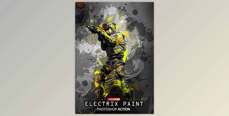 Electrix Paint Photoshop Action GraphicRiver - 38423869