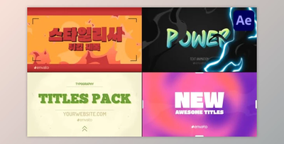 Action Typography Titles for After Effects (Videohive 47515212) - AE Project