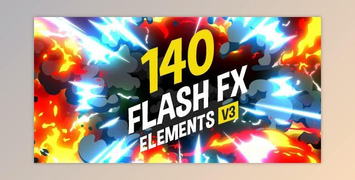 140 Flash FX Elements V3 (Videohive 11266469)