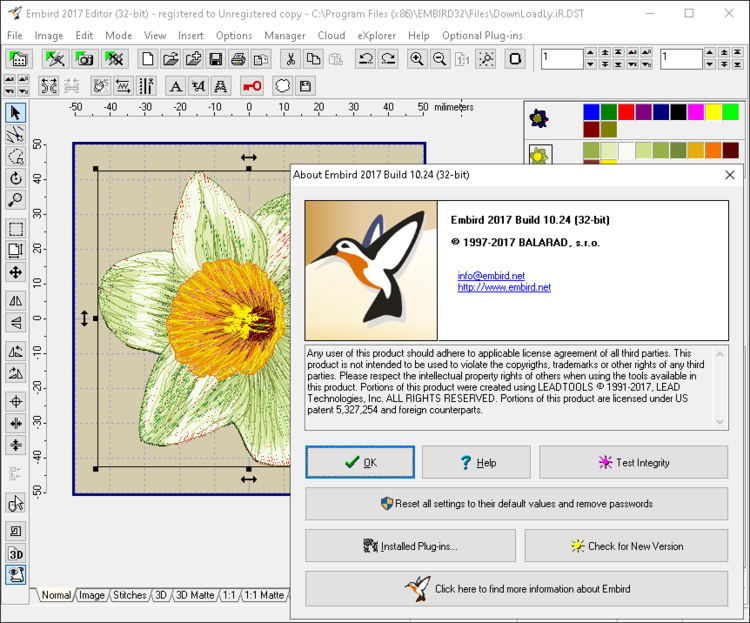 Embird Studio 2017 Build 10.24