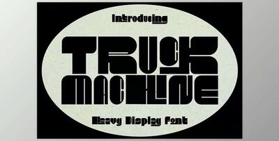 Truck Machine – Heavy Display Font