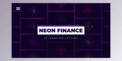 Neon Finance Icons (Videohive 48968867) - AE Project
