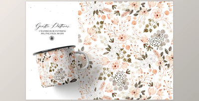 Gentle Patterns Watercolor Set
