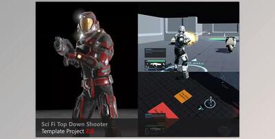 Unity Asset - Sci Fi Top Down Game Template v2.2