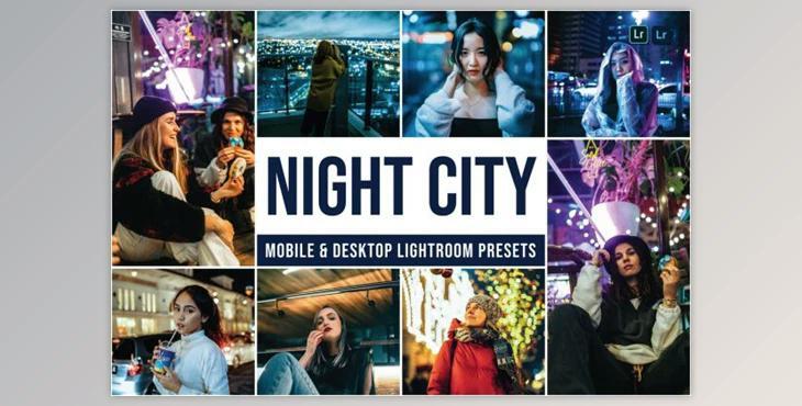 Night City Mobile and Desktop Lightroom Presets by Laksmitagraphics