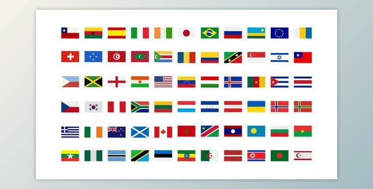 250+ Country Flags Icons (Videohive 33208277) - AE Project