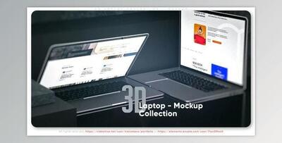 3d Laptop Collection - Mockup (Videohive 51249241) - AE Project