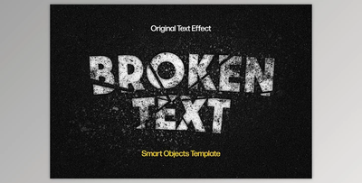 Smashed Broken Text Effect - 278615824