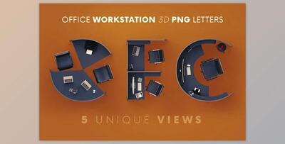 Office Workstation – 3D Lettering Creativemarket - 6117629