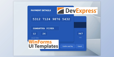 DevExpress UI Templates for WinForms (EAP) v25.1.5 Retails