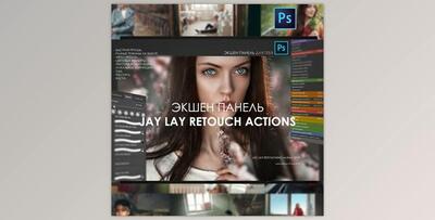 Action Panel for Photoshop by Jay Lay ( Russian ) (ABR, ATN, CUBE)