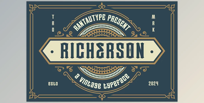 Richerson A Vintage Typeface