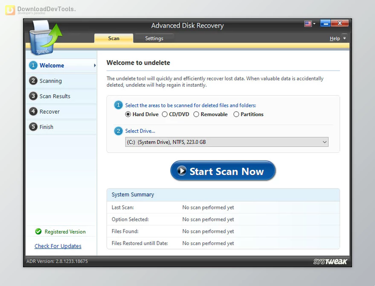 Systweak Advanced Disk Recovery v2.8.1233.18675 Multilingual + Portable Edition + CRACK