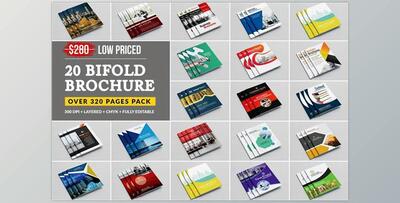 CreativeMarket – Business Bifold Bundle 20 Template 5207635
