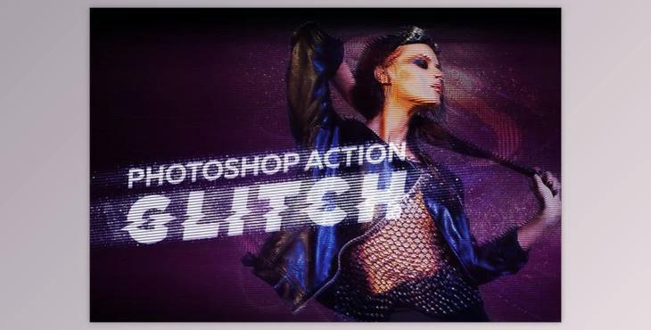 Glitch Effect – Photoshop Action By Willa (Atn, Abr, Txt)