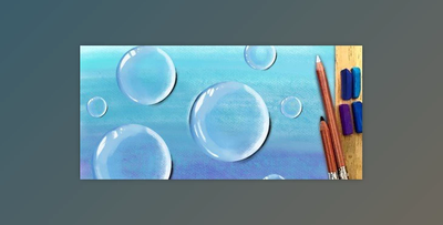 Create Full 3D Water Droplets With Textural Pastel Technique