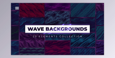 Wave Backgrounds (Videohive 48414022) - AE Project