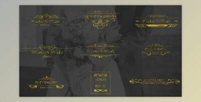 Gold Wedding Titles (Videohive 33220882) - PR Project