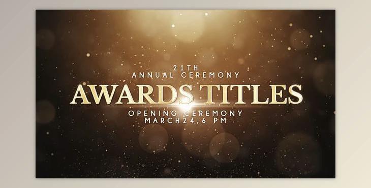 Awards Titles (VideoHive 39783921) - AE Project