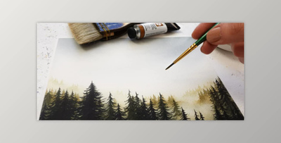 Misty Forest Landscapes in Watercolor Painting: A Beginner’s Guide