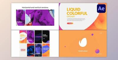 Liquid Colorful Opener for After Effects (Videohive 51268300) - AE Project