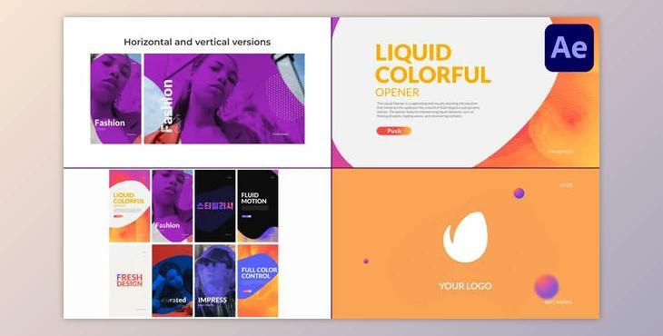 Liquid Colorful Opener for After Effects (Videohive 51268300) - AE Project