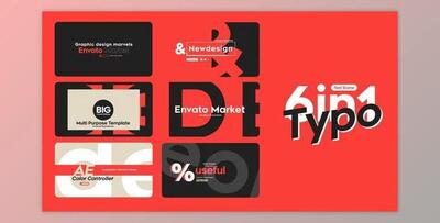 Typo Scene 6 in 1 (Videohive 46848457) - AE Project
