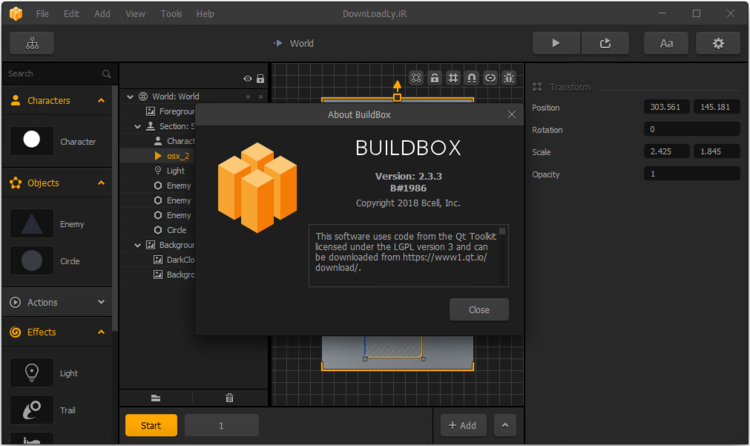 Buildbox 2.3.3 Build 1986