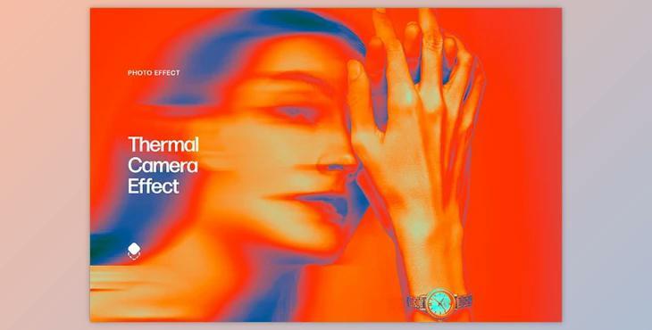 Thermal Camera Photo Effect CreativeMarket - 10305386