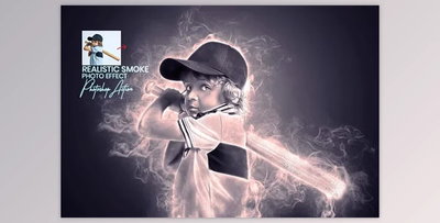 Realistic Smoke Photo Effect - 74752468