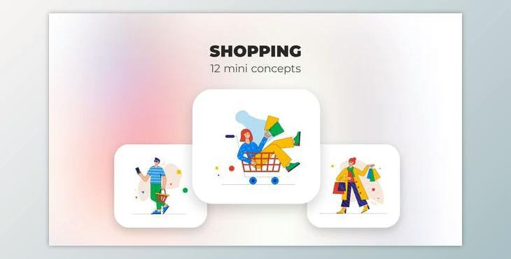 Shopping – Mini concepts (Videohive 39947921) - AE Project
