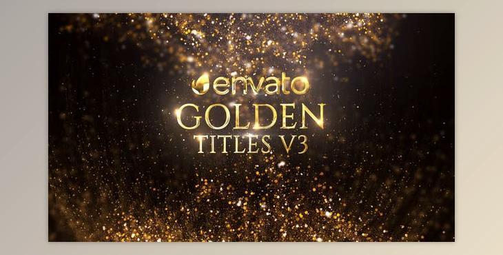 Golden Titles (Videohive 21705990) - AE Project