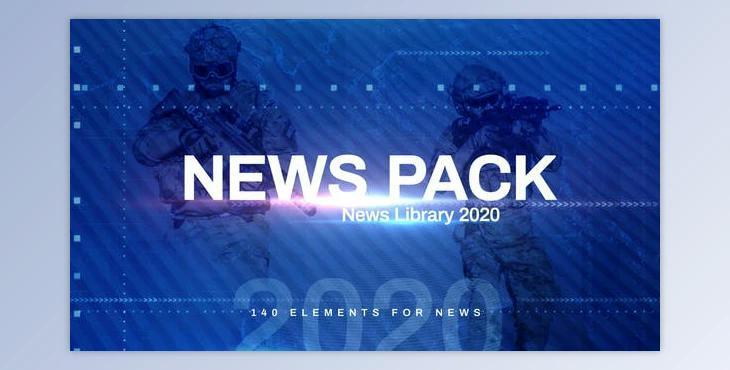 News Library 2020 Broadcast Pack Mogrt (Videohive 23384093) - PR Project