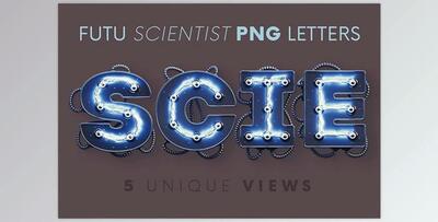 Futuristic Scientist – 3D Lettering CreativeMarket - 7176194