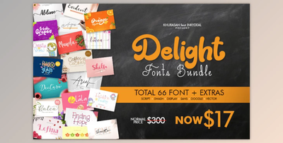 The Delight Fonts Bundle - Inkydeals